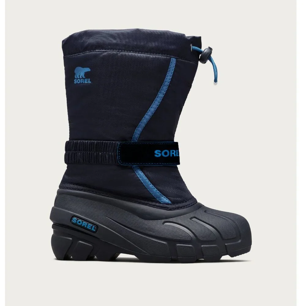 Sorel Childrens Flurry Blue Black Sz 6
